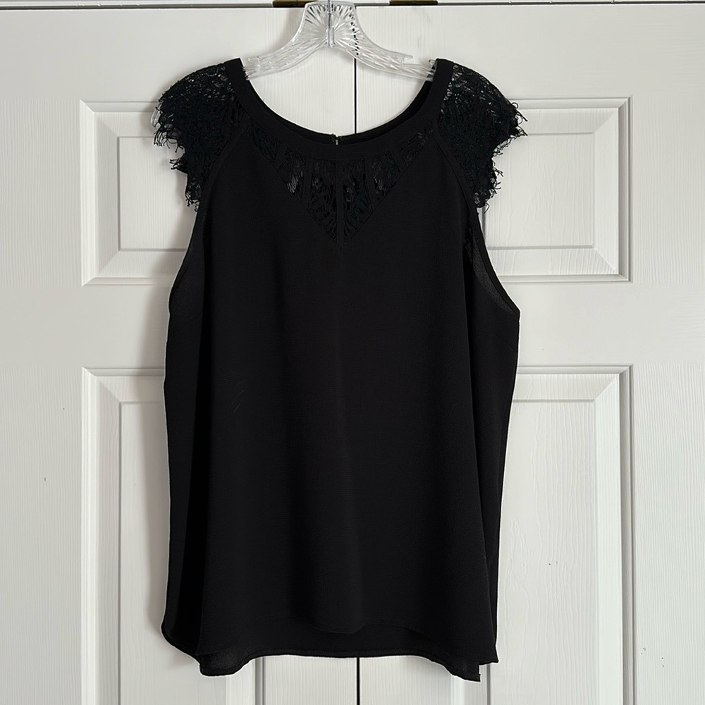 Lace trimmed top